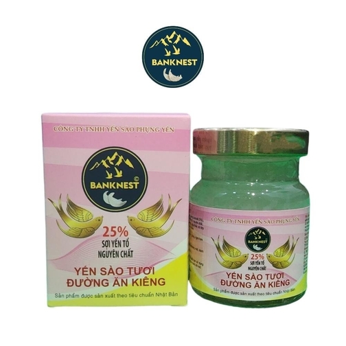 YẾN SÀO TƯƠI ĐƯỜNG ĂN KIÊNG - 25% SỢI YẾN TỔ NGUYÊN CHẤT