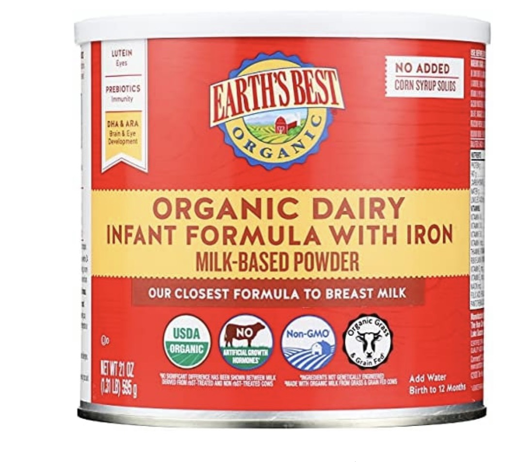 Sữa công thức Earth's Best Mỹ 595g