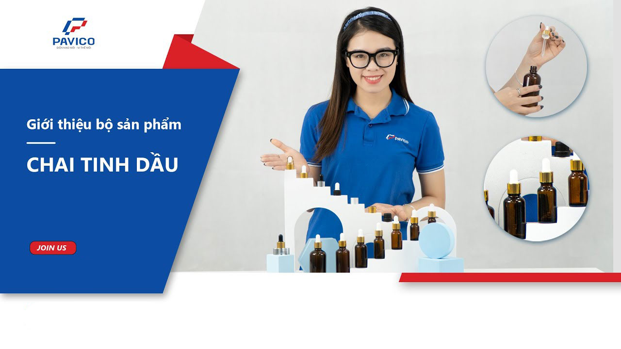 Review bộ sản phẩm chai tinh dầu - được sản xuất và phân phối bởi PAVICO Việt Nam