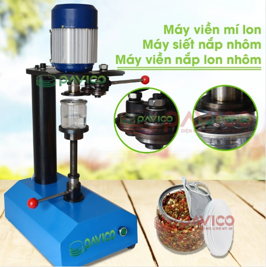 Máy viền mí nắp nhôm - Máy đóng nắp lon  - Máy viền nắp