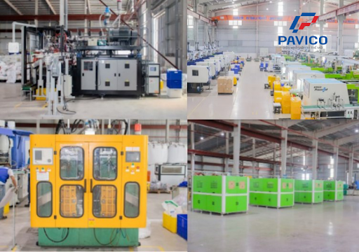 Hình ảnh nhà xưởng PAVICO chuyên sản xuất nắp nhựa giá rẻ theo yêu cầu