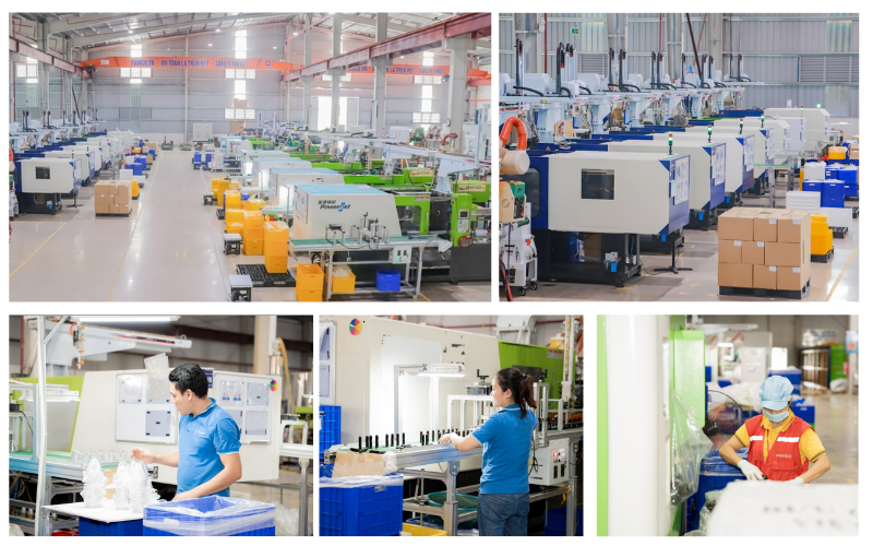 Diện tích sản xuất gia công nhựa theo yêu cầu của Pavico lên đến 22.000m2
