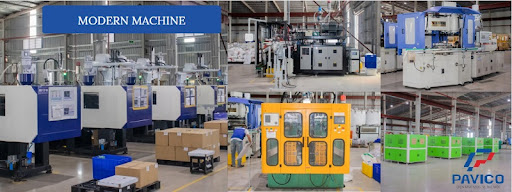 Hệ thống máy móc thiết bị hiện đại tại Pavico
