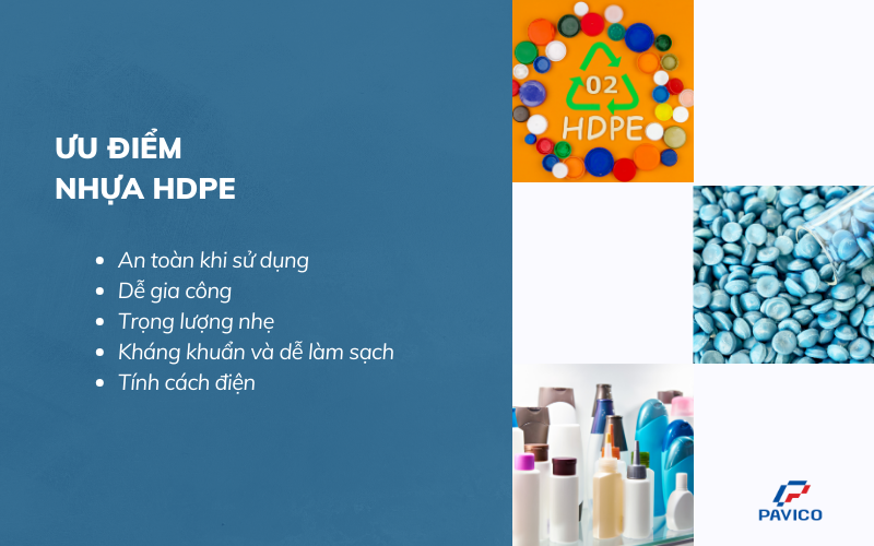 Ưu điểm nhựa HDPE