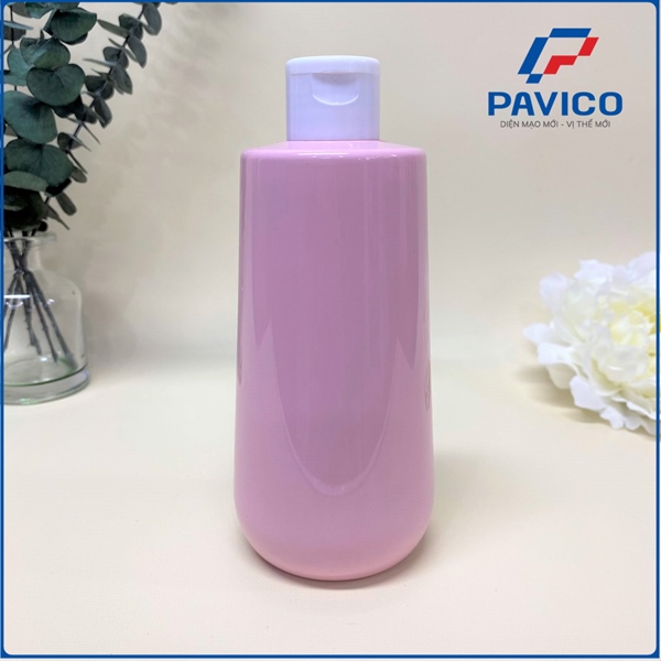 Chai PET dáng trụ 350ml đựng sữa tắm gội