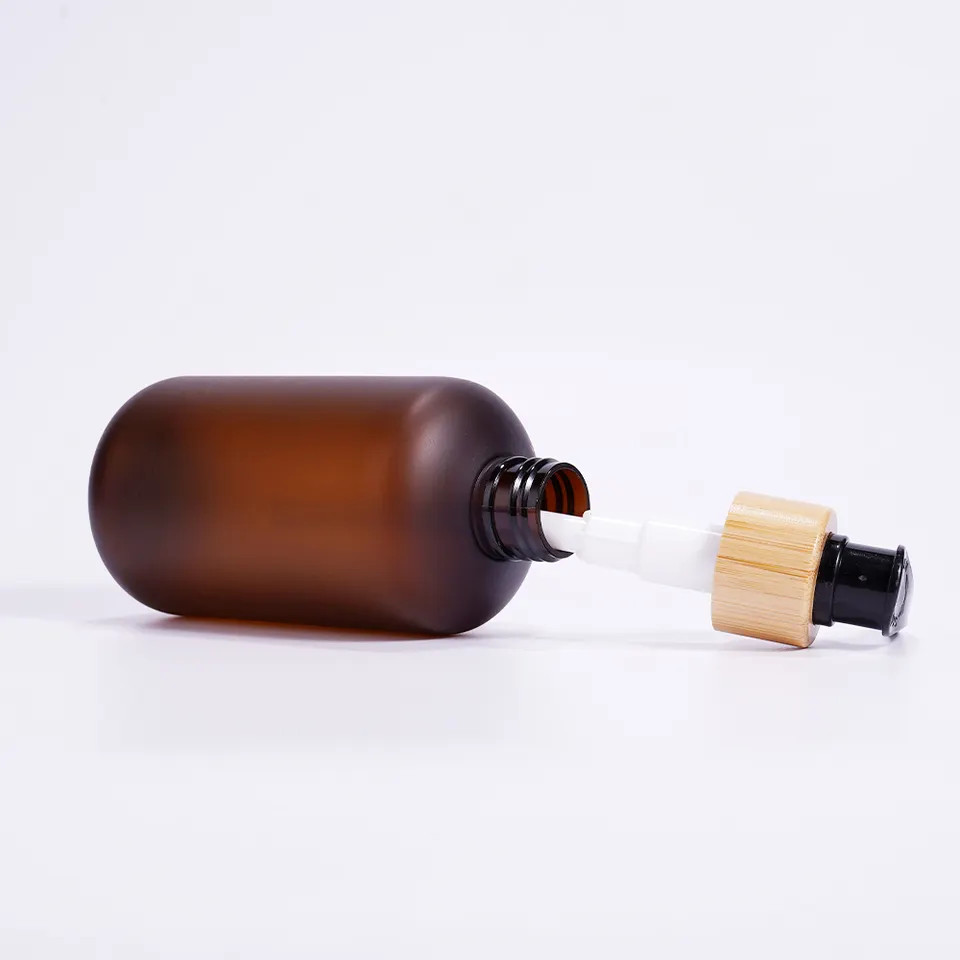 Chai nhựa PET nâu phun mờ