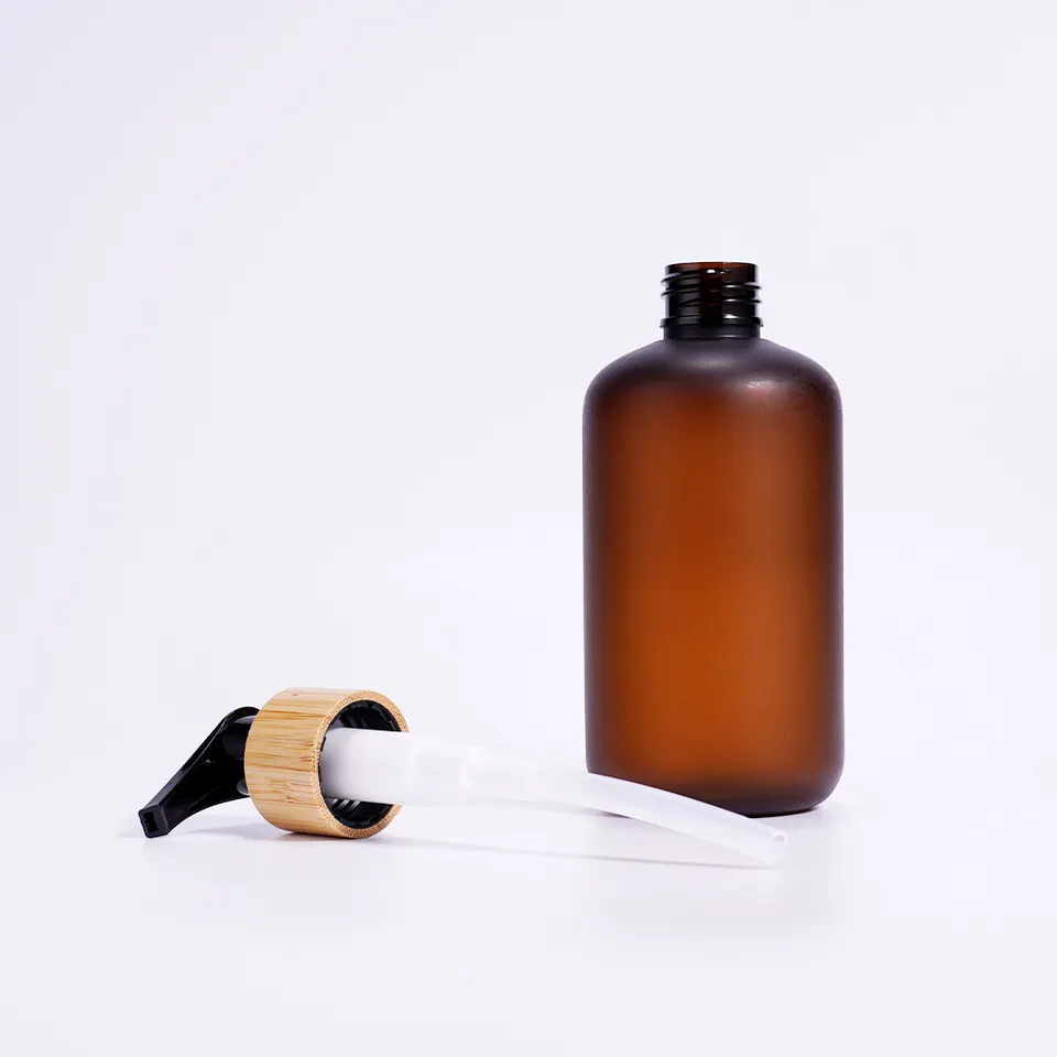 Chai nhựa PET nâu phun mờ