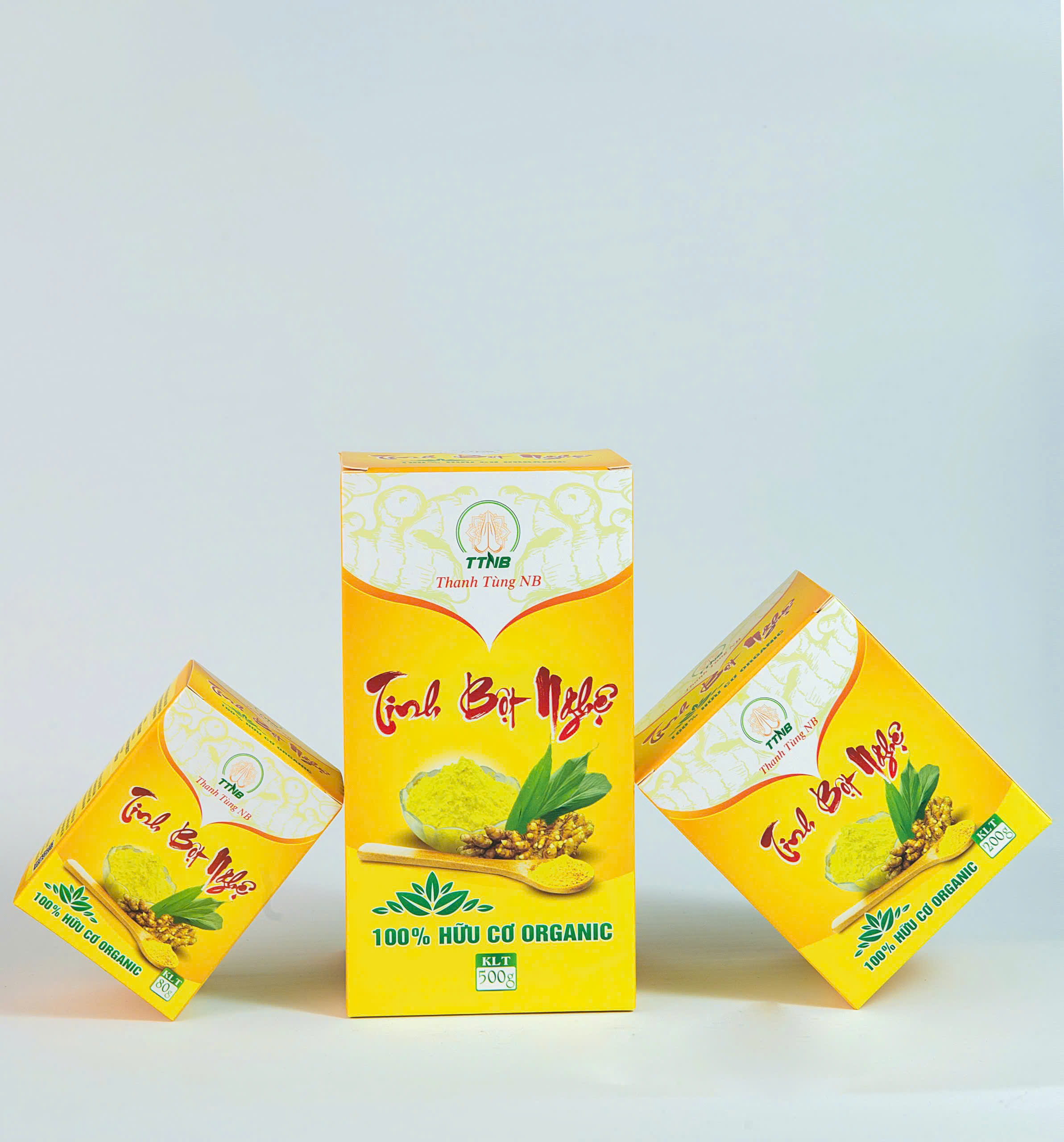 Tinh bột nghệ hữu cơ hộp 500g