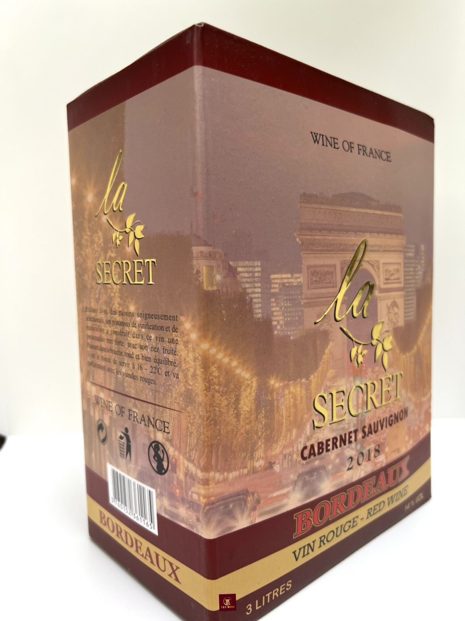 VANG BỊCH LA SECRET CABERNET SAUVIGNON 3 LÍT GIÁ RẺ NHẤT