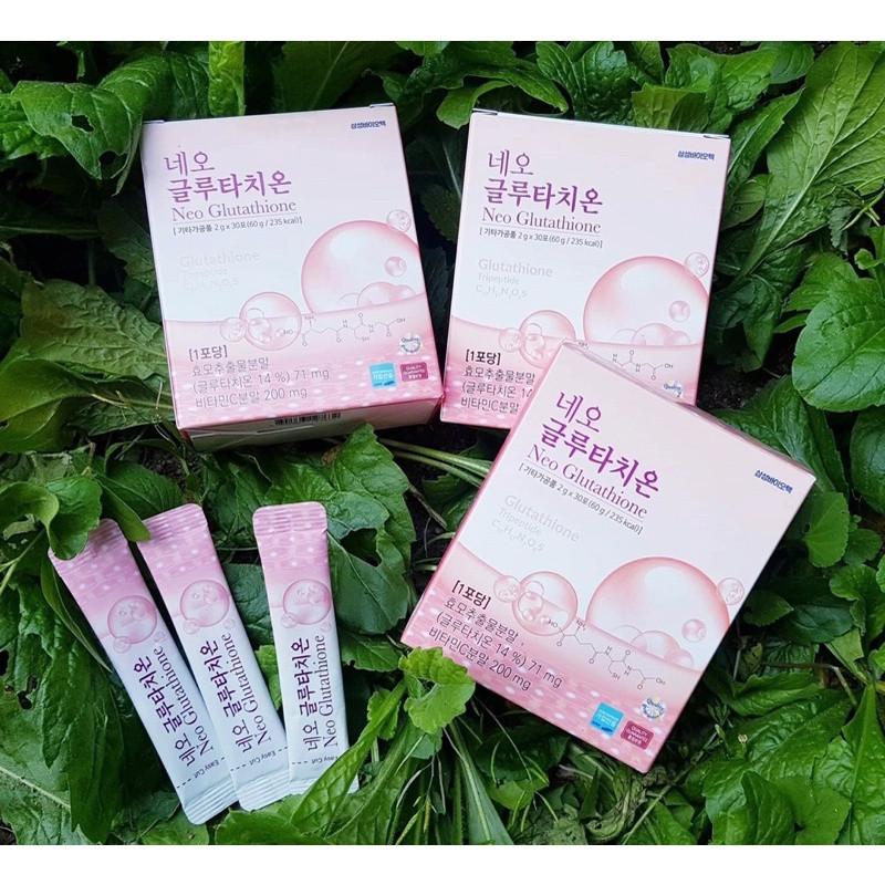 bột uống trắng da glutathione SN0234-Full hộp 30 gói NEO Hàn Quốc Sena Beauty ghk-cu vegf angiogenesis hair discount_eligible size:50g