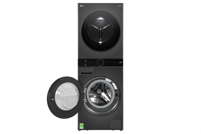 Smart Pairing trên LG WashTower WT1410NHB tự động đề xuất chu trình sấy phù hợp với chương trình giặt vừa chọn