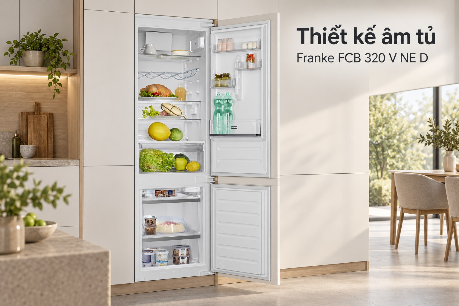 Thiết kế âm tủ Franke FCB 320 V NE D
