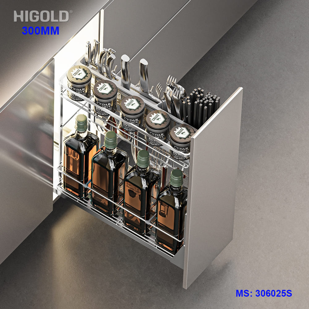 Giá Dao Thớt Inox Higold Diamond 2.0 Series 306025S | Tủ 300mm | Inox SUS304 | 2026.07