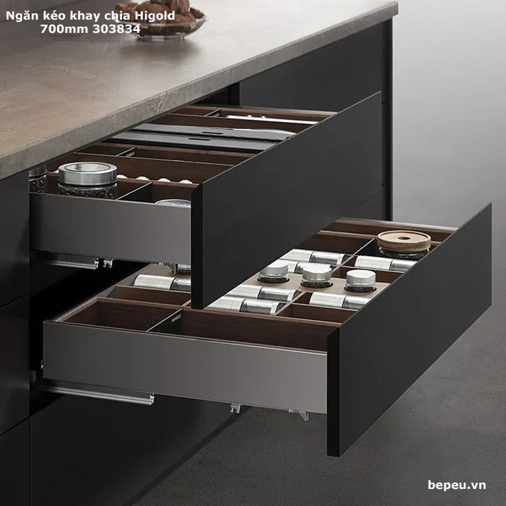 Ngăn kéo khay chia 3 mặt Higold 303834 | Tủ 700mm | 2026.07