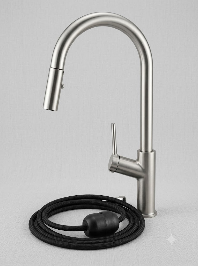 Vòi rửa bát KEEPER KP - CR666 nóng lạnh dây rút/ 2026.07