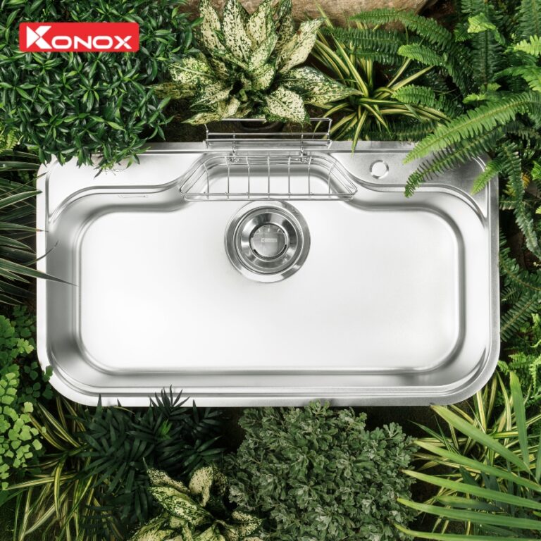 Chậu rửa bát Konox phong cách Nhật Tari 9051SM