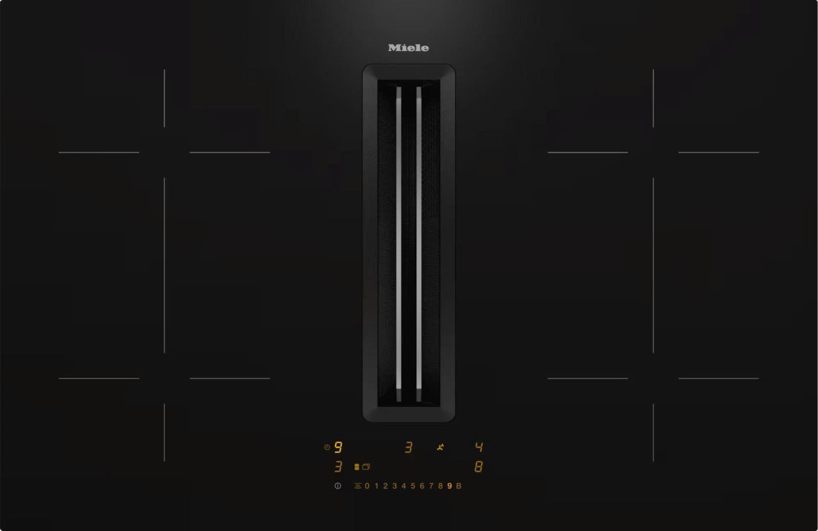 Bếp từ tích hợp máy hút mùi Miele KMDA 7473 FL-U Silence - 4 vùng nấu/ 2026.06