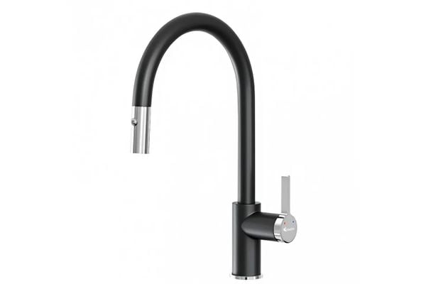 VÒI RỬA CHÉN BÁT DÂY RÚT KONOX ALTO BLACK
