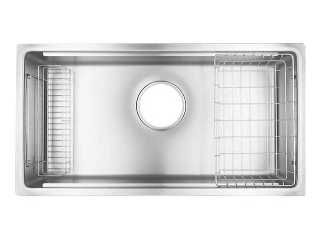 Chậu rửa bát Shigeru LE JSL-K-2F FS | Inox SUS304 mặt hạt sần LE | Lắp âm cao cấp Nhật Bản