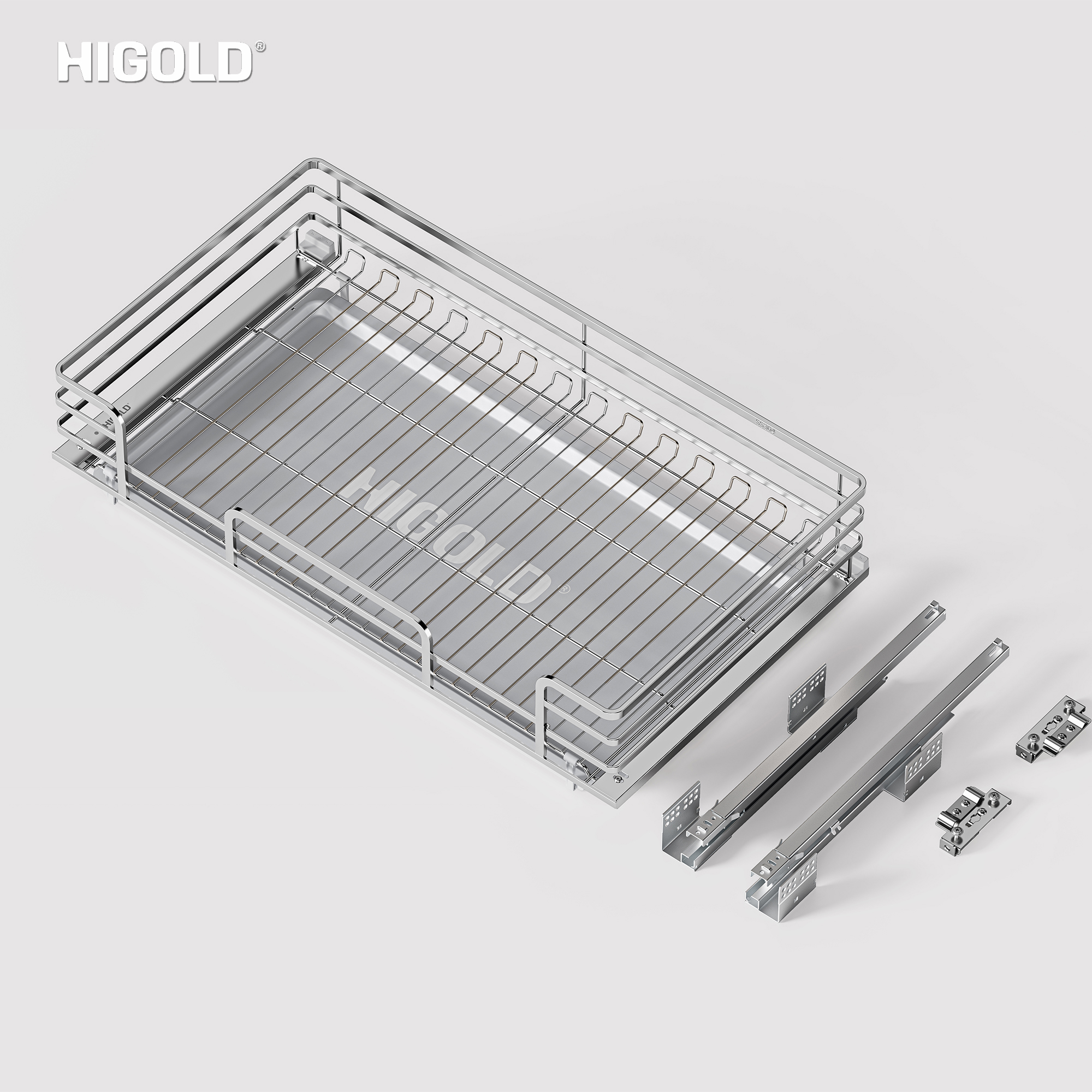 Giá đựng xoong nồi nan dẹt Higold Diamond 2.0 | 301532 | 700mm/ 2026.04