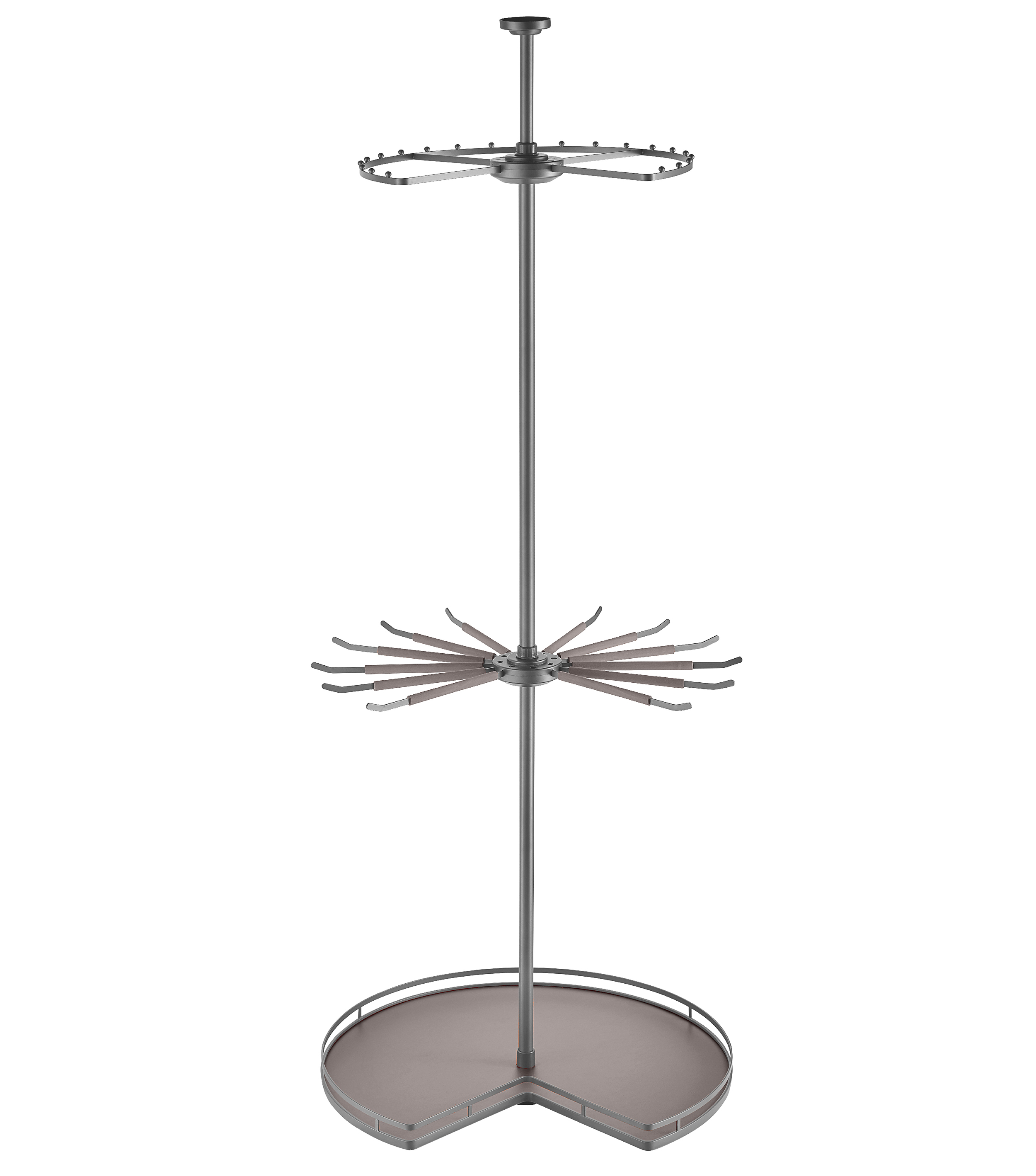 Giá xoay treo góc tủ quần áo 3 tầng màu xám GrandX XM.270C | XM.270C1/ 2026.04