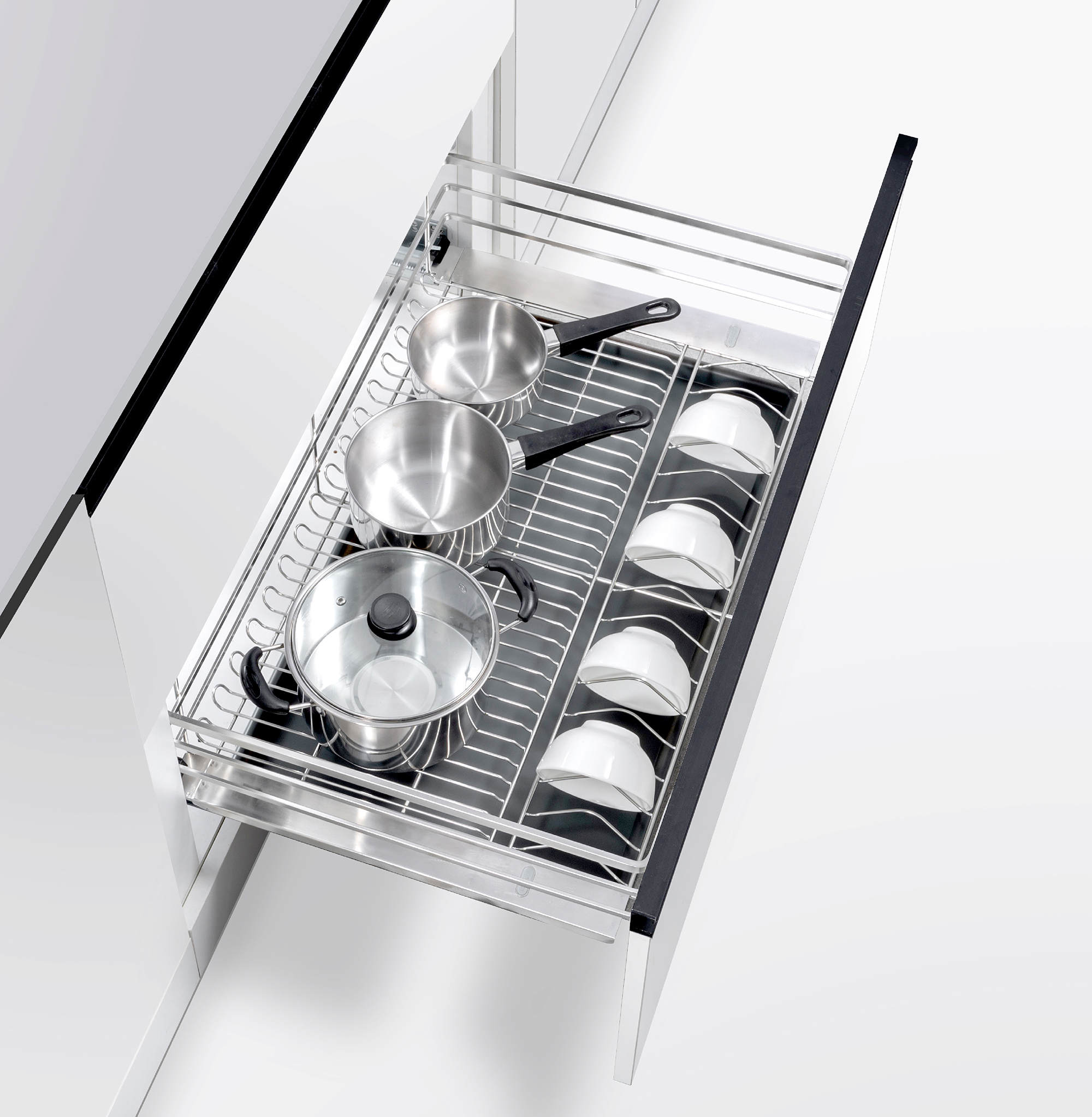Giá xoong nồi Inox 304 nan dẹt xước mờ 600mm GrandX XP.60S | XP.60S1/ 2026.05