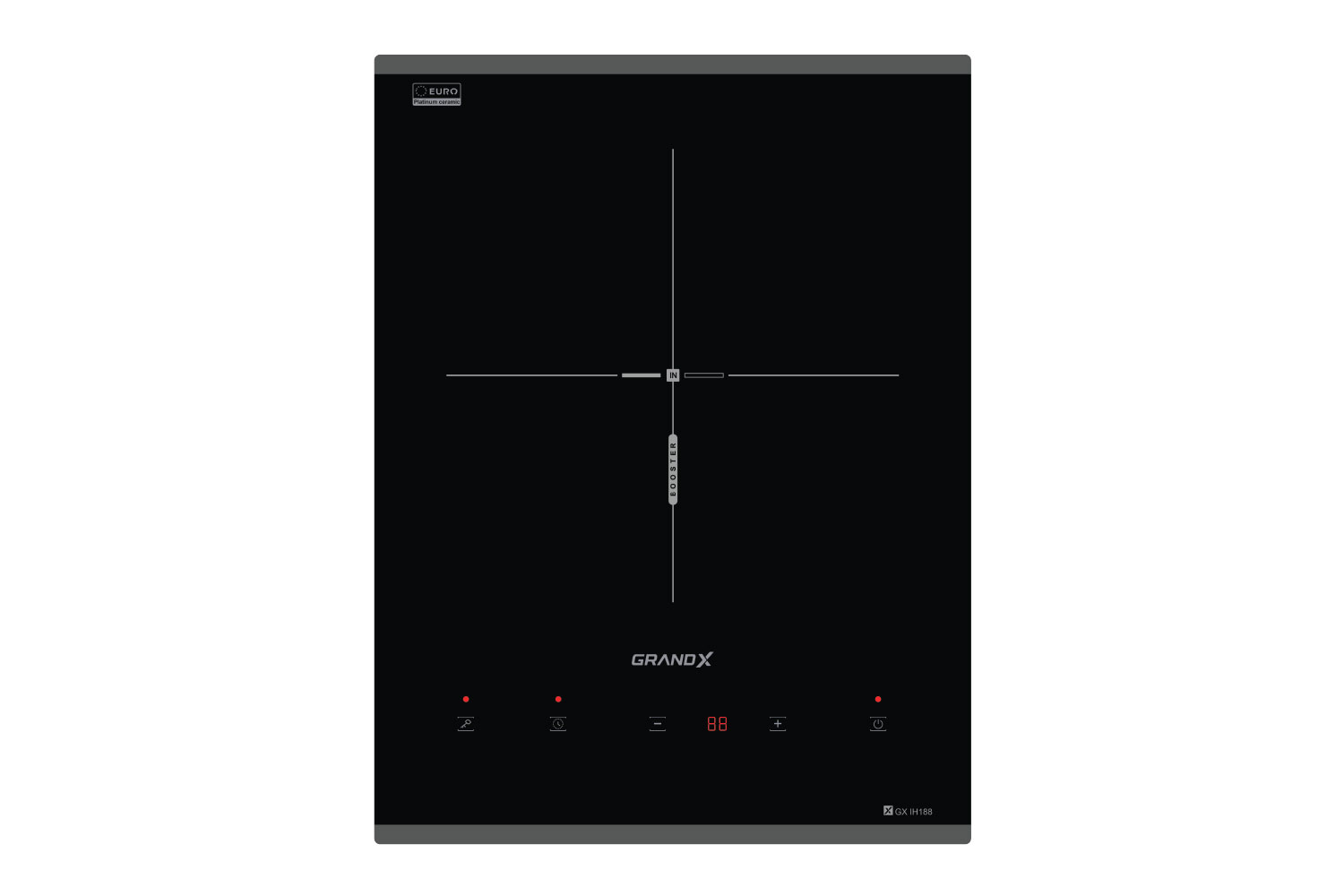 Bếp từ đơn GrandX GX IH188 | Booster 2000W, nấu lẩu tiện lợi | 2026.07