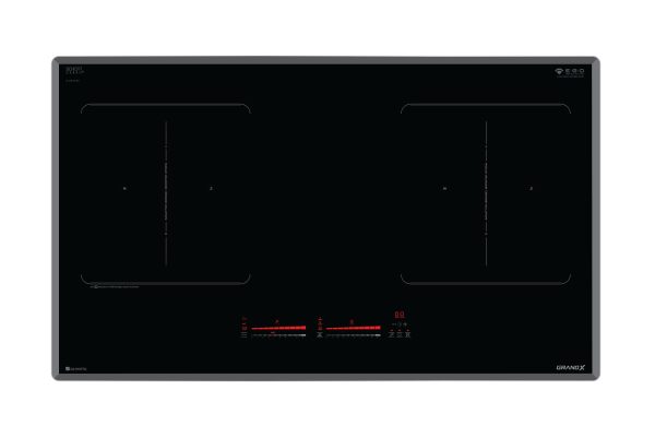 Bếp từ 3 vùng nấu GrandX GX IH736Lux Serie 7 | Inverter tiết kiệm điện, Mặt kính đen | 2026.07
