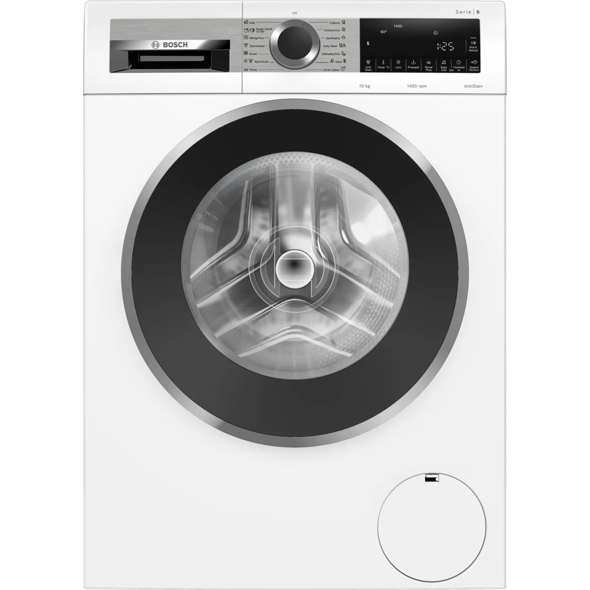 Máy giặt Bosch WGG25400SG Serie 6 | 10kg, 1400 vòng/phút, EcoSilence Drive | 2026.08