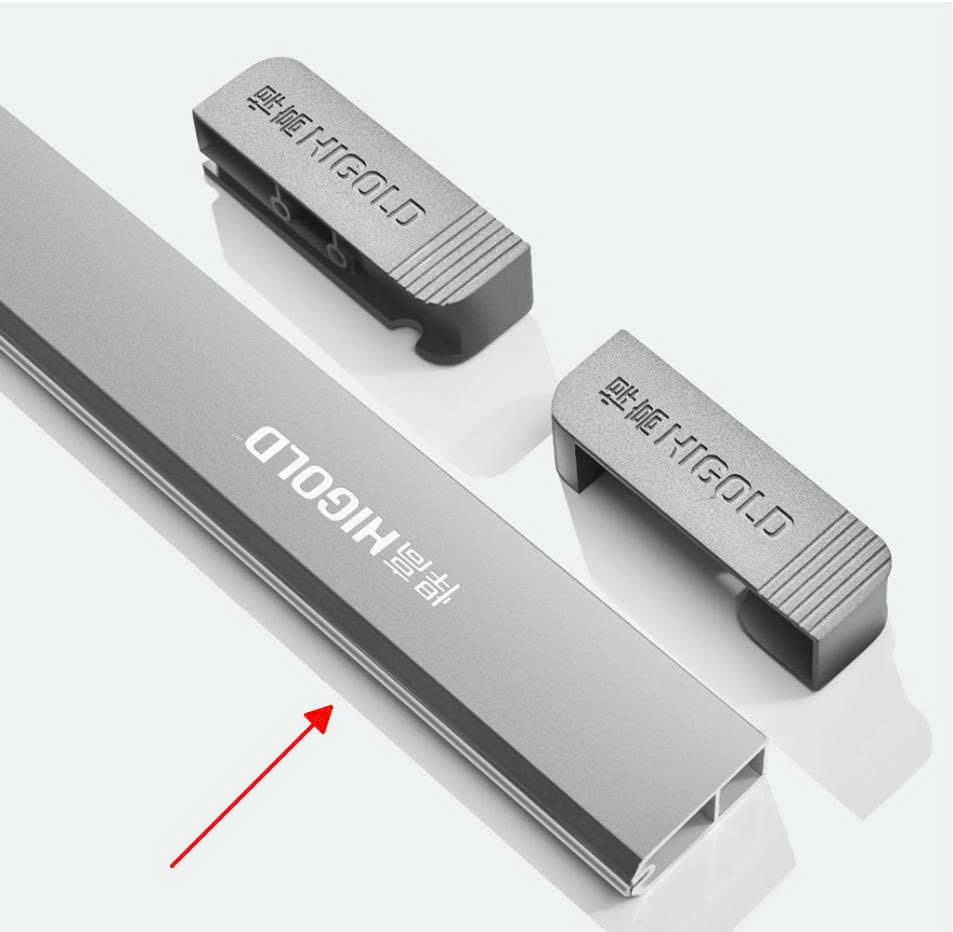 Thanh suốt treo quần áo Higold 703581-S Series A | Xám, dài 3000mm | 2026.07