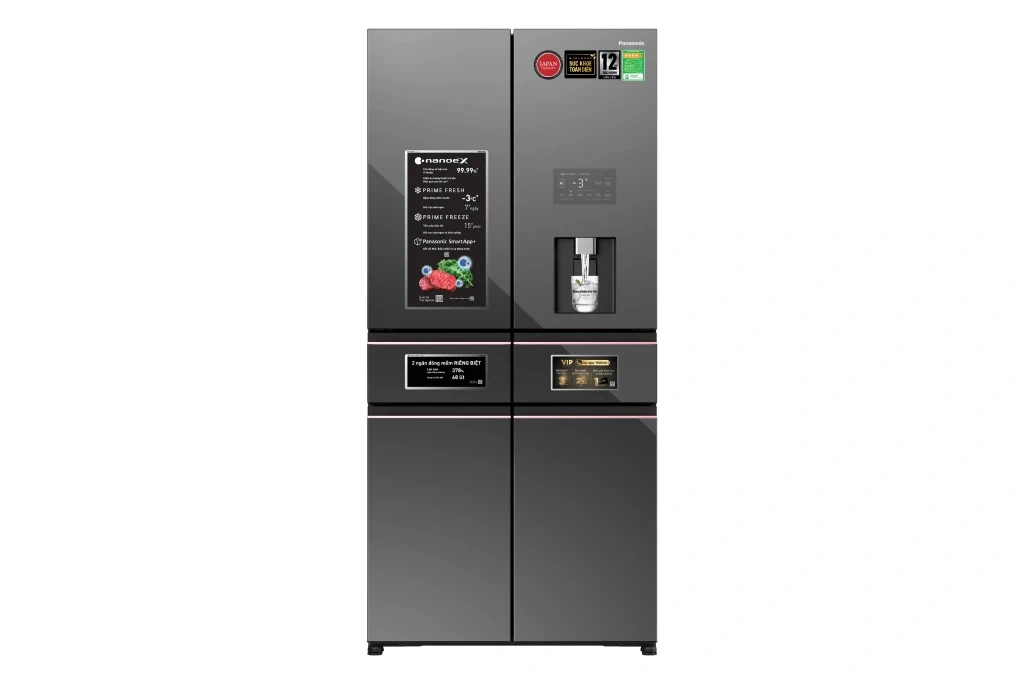 Tủ lạnh Panasonic Inverter 650 lít NR-WY720ZMMV | 6 cánh, Prime+ Edition | 2026.07