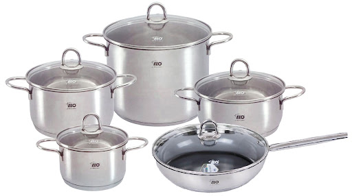 Bộ nồi từ Elo Rubin Special 5 món | Inox 304 | đáy 3 lớp | dùng mọi loại bếp