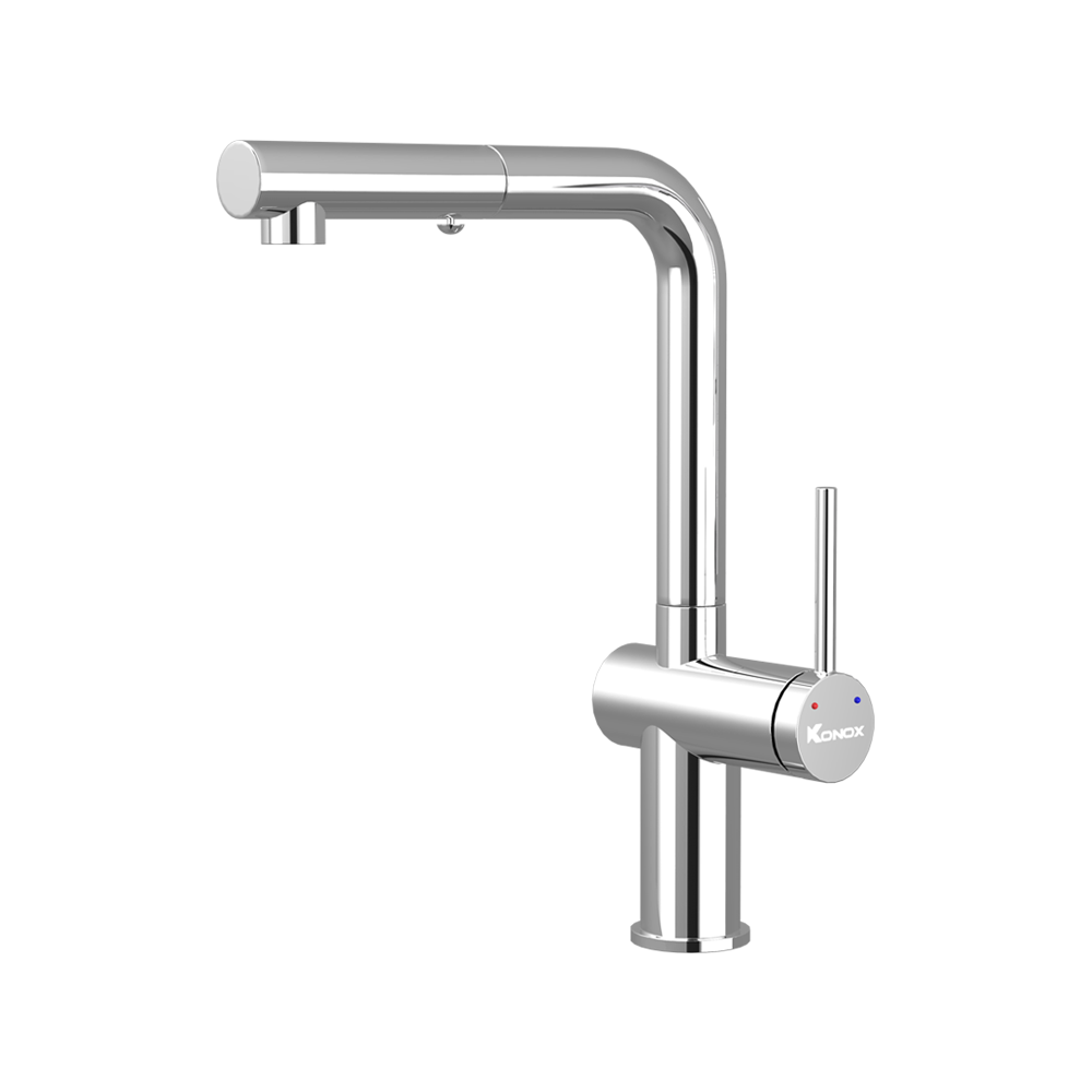 Vòi rửa bát dây rút KONOX Stream Chrome