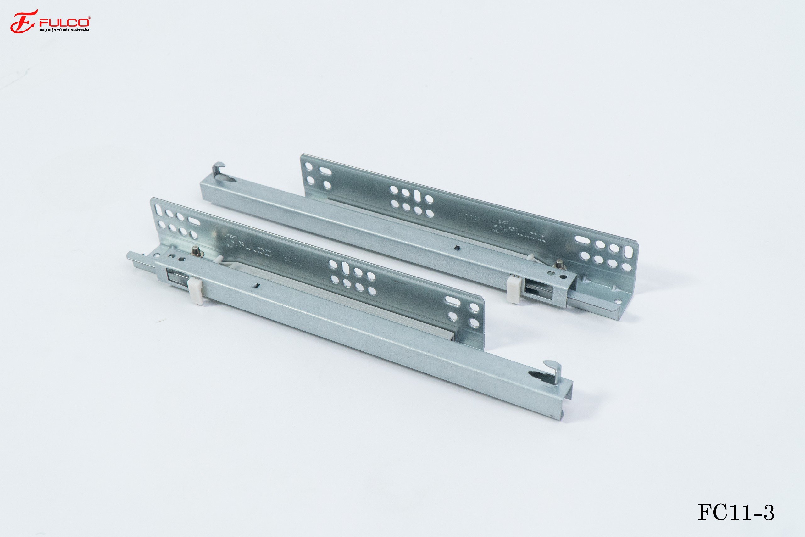 RAY ÂM GIẢM CHẤN 2 TẦNG FULCO FC11-3-10 (MỞ 3/4). Dài 250mm