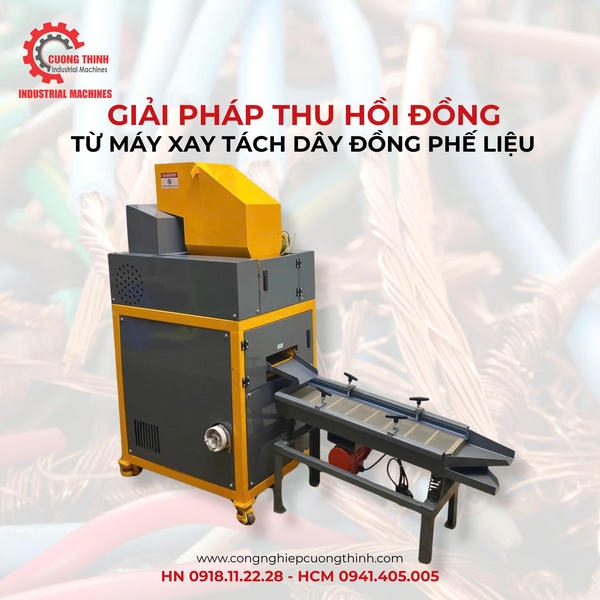 Giải Pháp Thu Hồi Đồng Cùng Máy Xay Tách Dây Đồng Phế Liệu