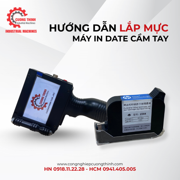 Hướng Dẫn Thay Mực Máy In Date Cầm Tay