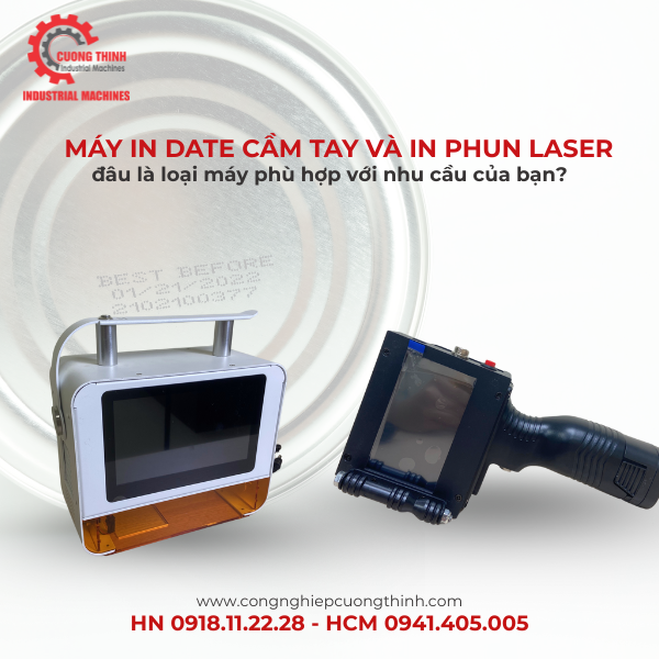 Máy in date cầm tay và máy khắc laser - đâu là model phù hợp với bạn?