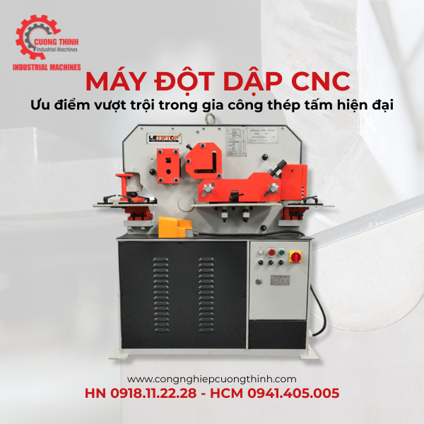 Máy đột CNC là gì? Ưu điểm vượt trội trong gia công thép tấm hiện đại
