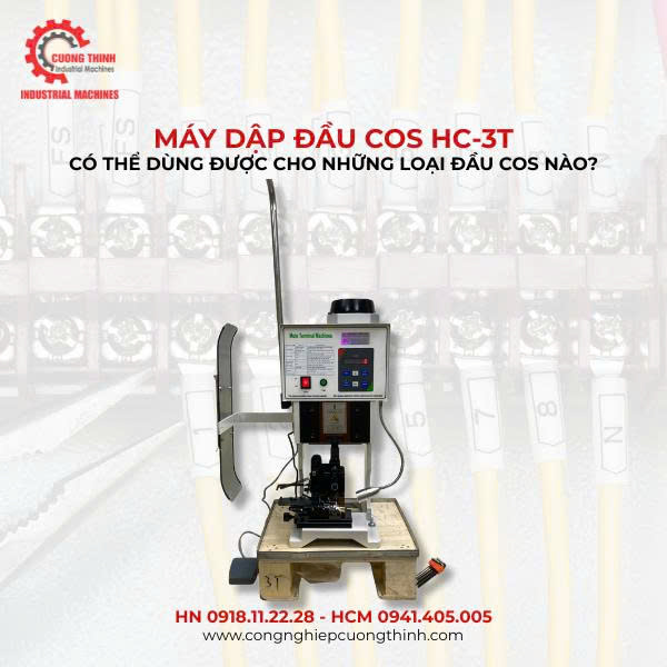 Máy Dập Đầu Cos HC-3T Dùng Được Cho Những Loại Đầu Cos Nào?