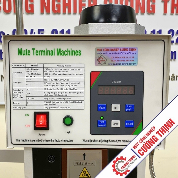 Máy dập đầu cos tự động, bán tự động