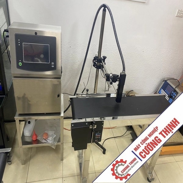 Máy in date công nghiệp S1000 và băng tải