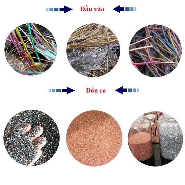 Máy nghiền phế liệu và tách dây đồng