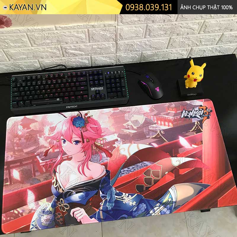 Lót chuột chống nước cỡ lớn 80x30cm dày 3mm HK-10-80X30