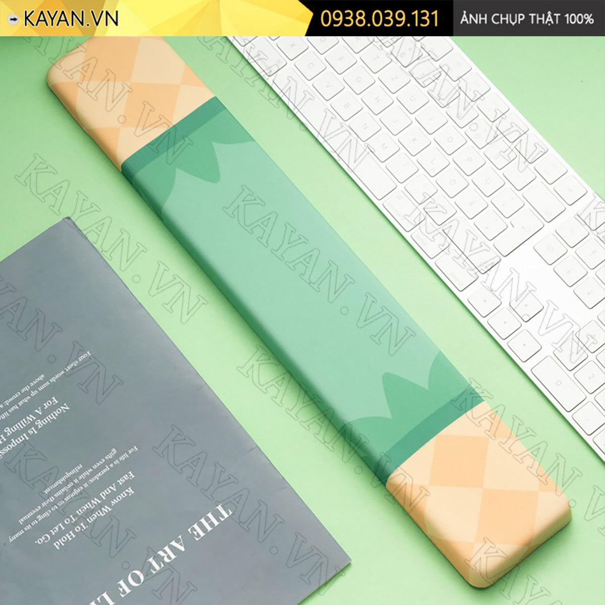 Kê tay đệm cao su non 36x8cm Trái thơm KETAY-TRAITHOM-36X8