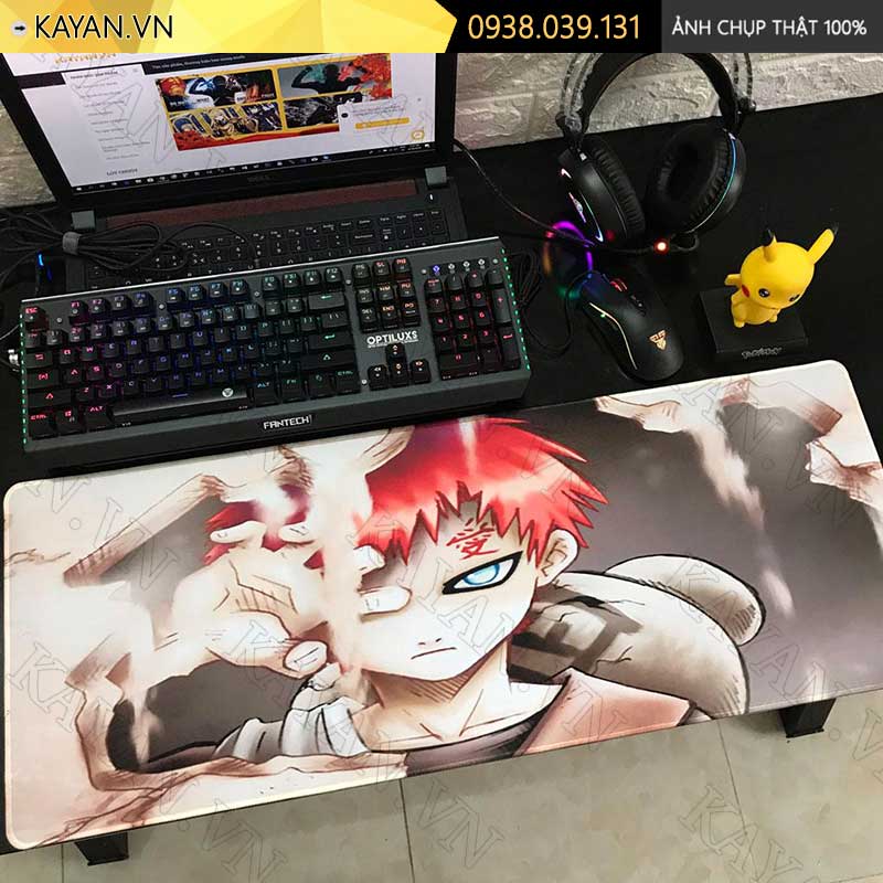 Lót chuột chống nước cỡ lớn 80x30cm dày 3mm NARUTO-02-80X30