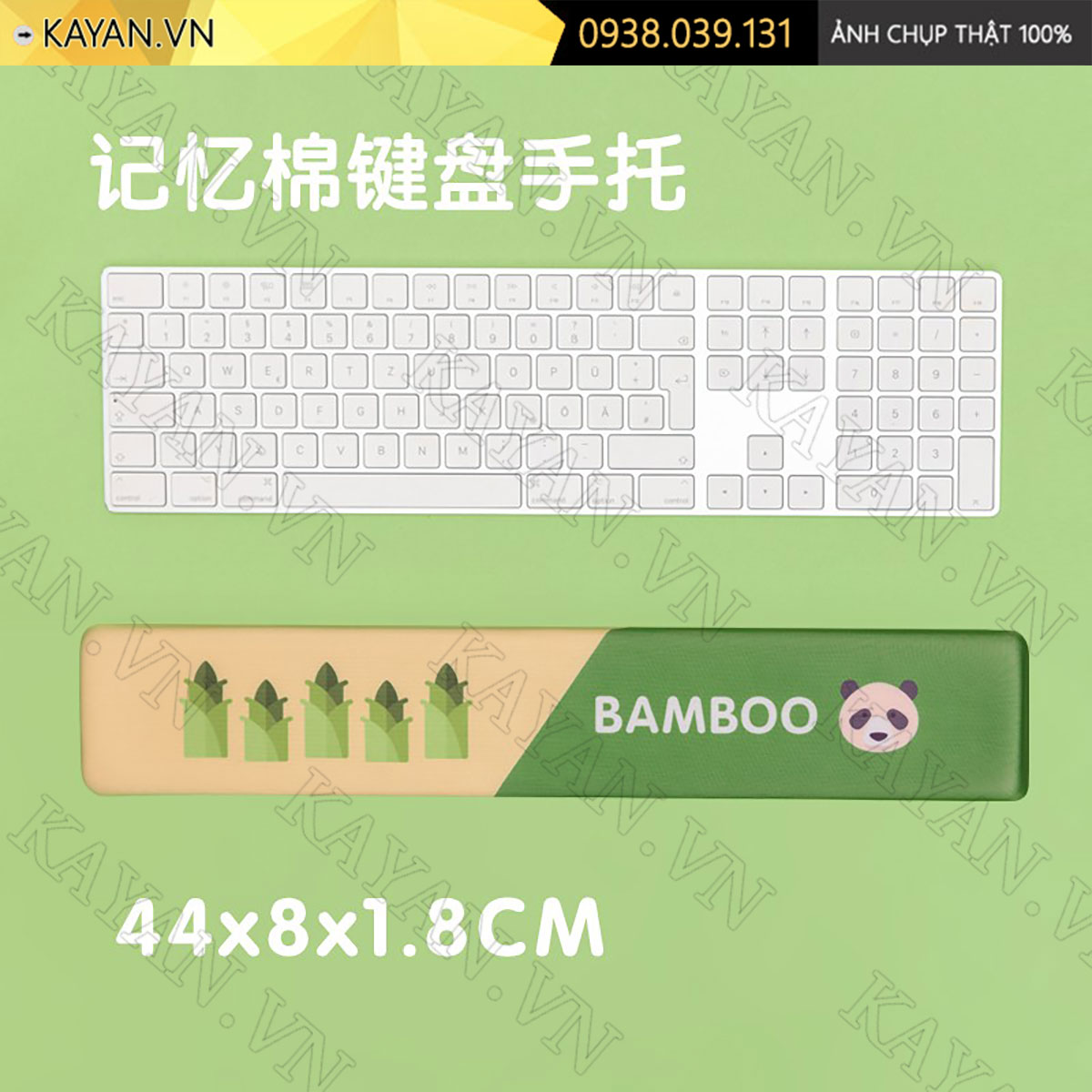 Kê tay đệm cao su non 44x8 Gấu trúc KETAY-GAUTRUC-44X8