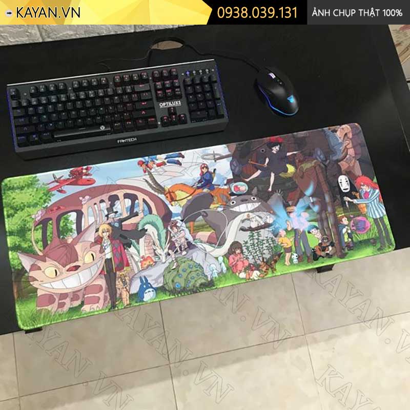 Lót chuột chống nước cỡ lớn 80x30cm dày 3mm GHIBLI-01-80X30