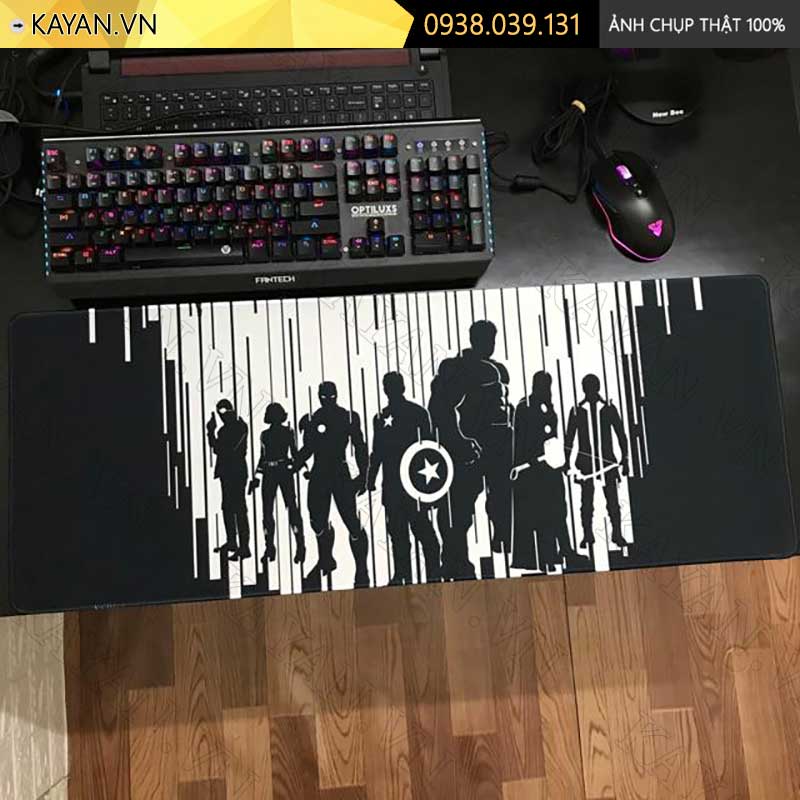 Lót chuột chống nước cỡ lớn 80x30cm dày 3mm AVENGERS-24-80X30