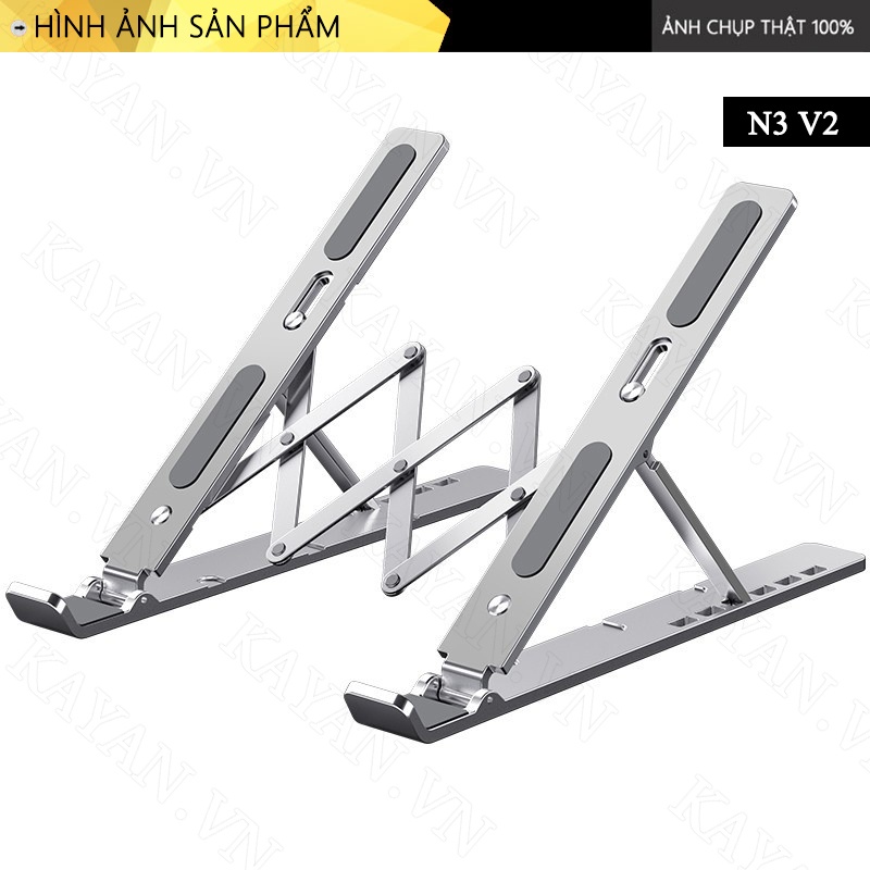 Giá đỡ Laptop, giá kê laptop hợp kim nhôm có thể điều chỉnh độ cao, dễ gấp gọn
