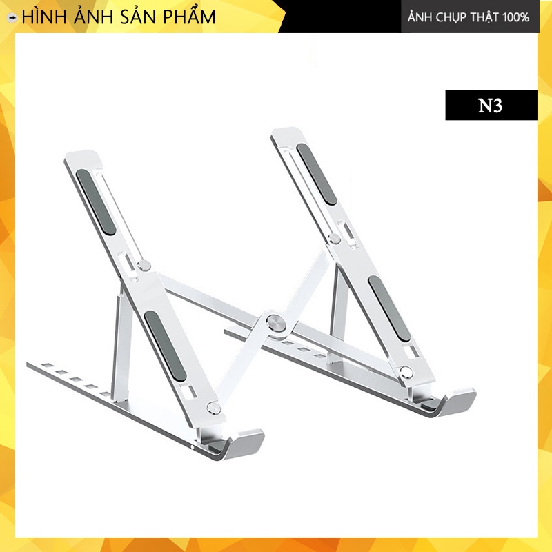 Giá đỡ Laptop, giá kê laptop hợp kim nhôm có thể điều chỉnh độ cao, dễ gấp gọn